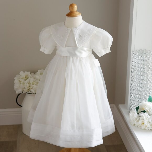 Strasburg Heirloom Dress Size 3/4 Off-White Organza Special Occasion Flower